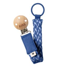 Bibs Pacifier Clip Cornflower/Dusty Blue