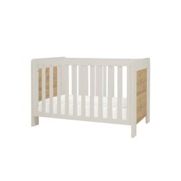Tutti Bambini Alba Mini Cot Bed White Sand/Distressed Oak