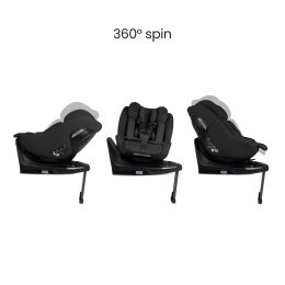 Silver Cross Approach Plus 360 I-Size Car Seat & Base Iconic Black