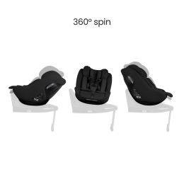 Silver Cross Approach Plus 360 I-Size Car Seat Iconic Black