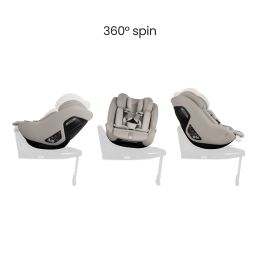 Silver Cross Approach Plus 360 I-Size Car Seat Natural Taupe