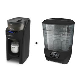 Baby Brezza Bundle: Formula Pro Advanced & Sterilizer Dryer Advanced Black