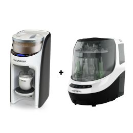 Baby Brezza Bundle: Formula Pro Advanced & Bottle Washer Pro White