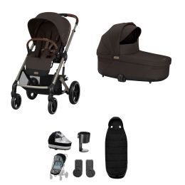 Cybex Balios S Lux 8 Piece Bundle Chocolate Brown