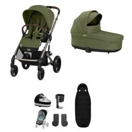 Cybex Balios S Lux 8 Piece Bundle Moss Green