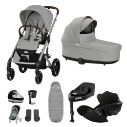 Cybex Balios S Lux 10 Piece Bundle With Cloud G Car Seat & Base Stone Grey