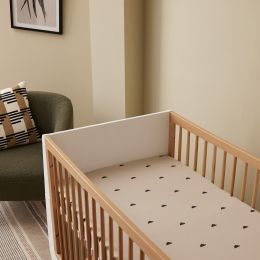 Snuz 2 Pack Cot/Cot Bed Fitted Sheets Sand / Cloud