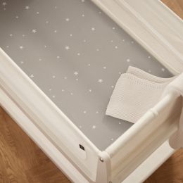 Snuz 2 Pack Crib Fitted Sheets Grey / Star