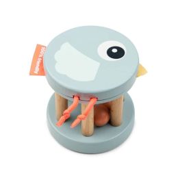 Done By Deer Wooden Rattle Birdee Blue