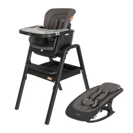 Tutti Bambini Nova Evolutionary Highchair With Rocker Bundle Black/Black