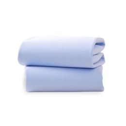 Clair De Lune 2 Pack Moses Fitted Sheets Blue