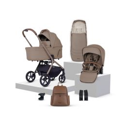 Silver Cross Breez Stroller & Carrycot Accessory Bundle Champagne