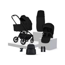 Silver Cross Breez Stroller & Carrycot Accessory Bundle Onyx