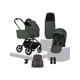 Silver Cross Breez Stroller & Carrycot Accessory Bundle Pewter