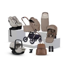 Silver Cross Breez Ultimate Family 360 Car Seat Bundle Champagne