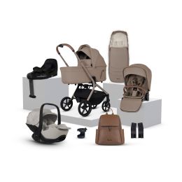 Silver Cross Breez Ultimate 360 Car Seat Bundle Champagne