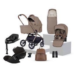 Silver Cross Breez Cybex Cloud G Travel System Bundle Champagne