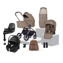 Silver Cross Breez Maxi Cosi Pebble 360 Pro2 Travel System Bundle Champagne