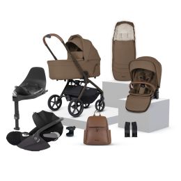 Silver Cross Breez Cybex Cloud T Travel System Bundle Maple