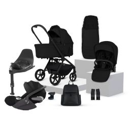 Silver Cross Breez Cybex Cloud T Travel System Bundle Onyx