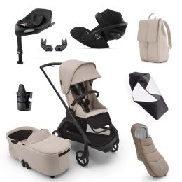 Bugaboo Dragonfly Cybex Cloud G Ultimate Bundle Desert Taupe