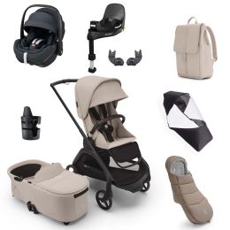 Bugaboo Dragonfly Maxi Cosi Pebble 360 Pro Ultimate Bundle Desert Taupe