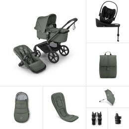 Bugaboo Fox 5 Renew Complete Forest Green Cybex Cloud G & Base Ultimate Bundle