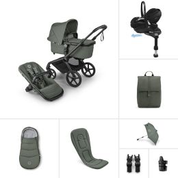 Bugaboo Fox 5 Renew Complete Forest Green Maxi Cosi Pebble 360 Pro2 & Base Ultimate Bundle