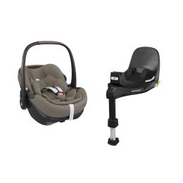 Maxi Cosi Pebble 360 Pro2 Car Seat & FamilyFix 360 Pro Base Twillic Truffle