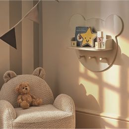 CuddleCo Play House Bear Shelf Pebble