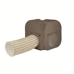 CuddleCo Pop Up Play Cube & Tunnel 2 Piece Set
