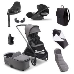 Bugaboo Dragonfly Cybex Cloud T Ultimate Bundle Grey Melange