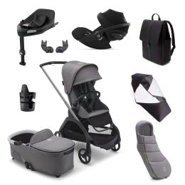 Bugaboo Dragonfly Cybex Cloud G Ultimate Bundle Grey Melange