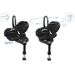 Maxi Cosi Fame Premium Travel System Bundle With Pebble 360 Pro2, Pearl 360 Pro Car Seat And Accessories Twillic Black