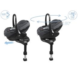 Maxi Cosi Fame Premium Travel System Bundle With Pebble 360 Pro2, Pearl 360 Pro Car Seat And Accessories Twillic Graphite