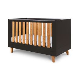 Tutti Bambini Como Cot Bed Slate Grey/Rosewood