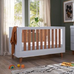 Tutti Bambini Como Cot Bed White/Rosewood