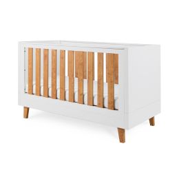 Tutti Bambini Como Cot Bed White/Rosewood