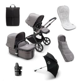 Bugaboo Fox 5 Grey Melange Complete Bundle