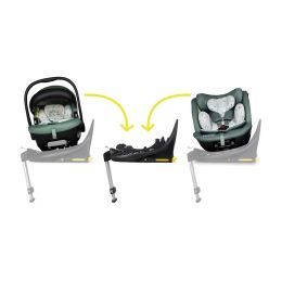 Cosatto Acorn 2, Acorn All Stages I-Size Car Seats & Rotating Isofix Base Family Bundle Meadow