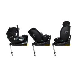 Cosatto Acorn 2, Acorn All Stages I-Size Car Seats & Rotating Isofix Base Family Bundle Silhouette