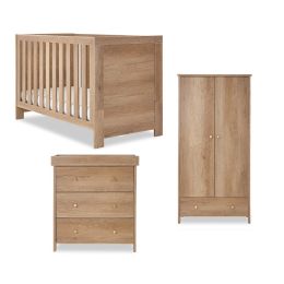 Obaby Nika Cot Bed 3 Piece Room Set Oak