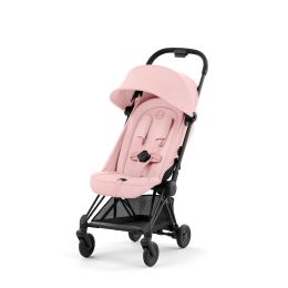 Cybex Coya Pushchair Matt Black Peach Pink