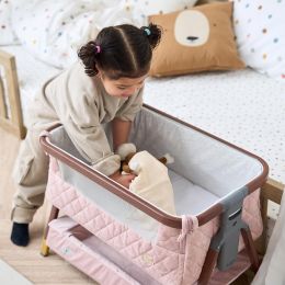 Tutti Bambini Luxe Mini Me Play Dolls Crib Walnut/Blush (X-Display)