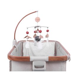 Tutti Bambini 2 In 1 Crib/Cot Nursery Mobile Scandinavian Walnut/Cocoon
