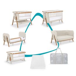 Tutti Bambini Cozee XL Complete Birth To 4+ Years Package Scandinavian Walnut/Ecru