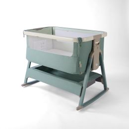 Tutti Bambini Cozee Air 2 Bedside Crib Whitewash/Kelp