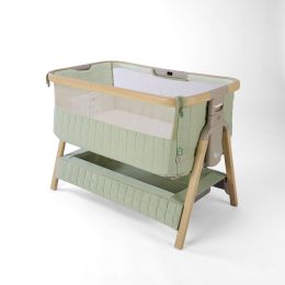 Tutti Bambini Cozee Sense Bedside Crib Drifted Oak/Eucalyptus