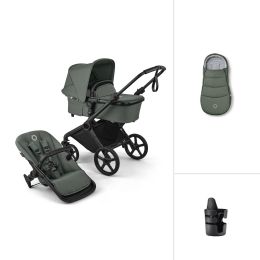 Bugaboo Cub Complete Forest Green Essential Bundle