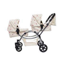 Roma Darcie Twin Dolls Pram Cream